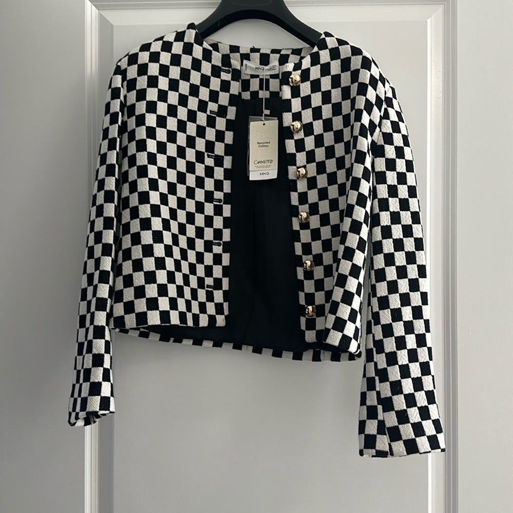 Mango checkered jacket